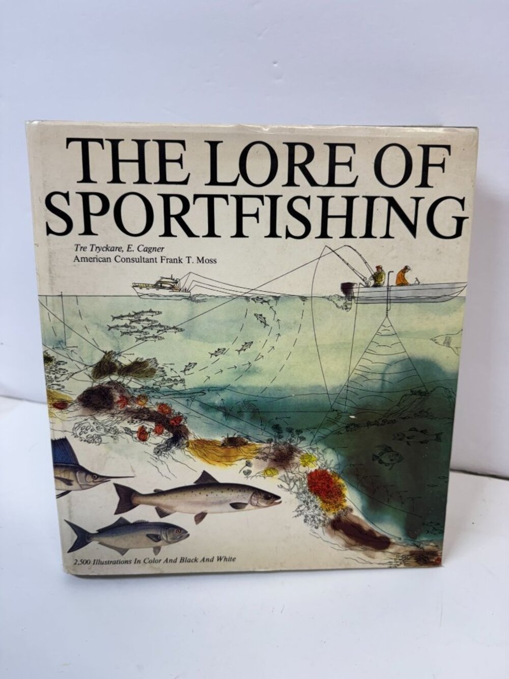 The Lore of Sport Fishing Book 1976- Illustrated guide 2500 Fish Pictures